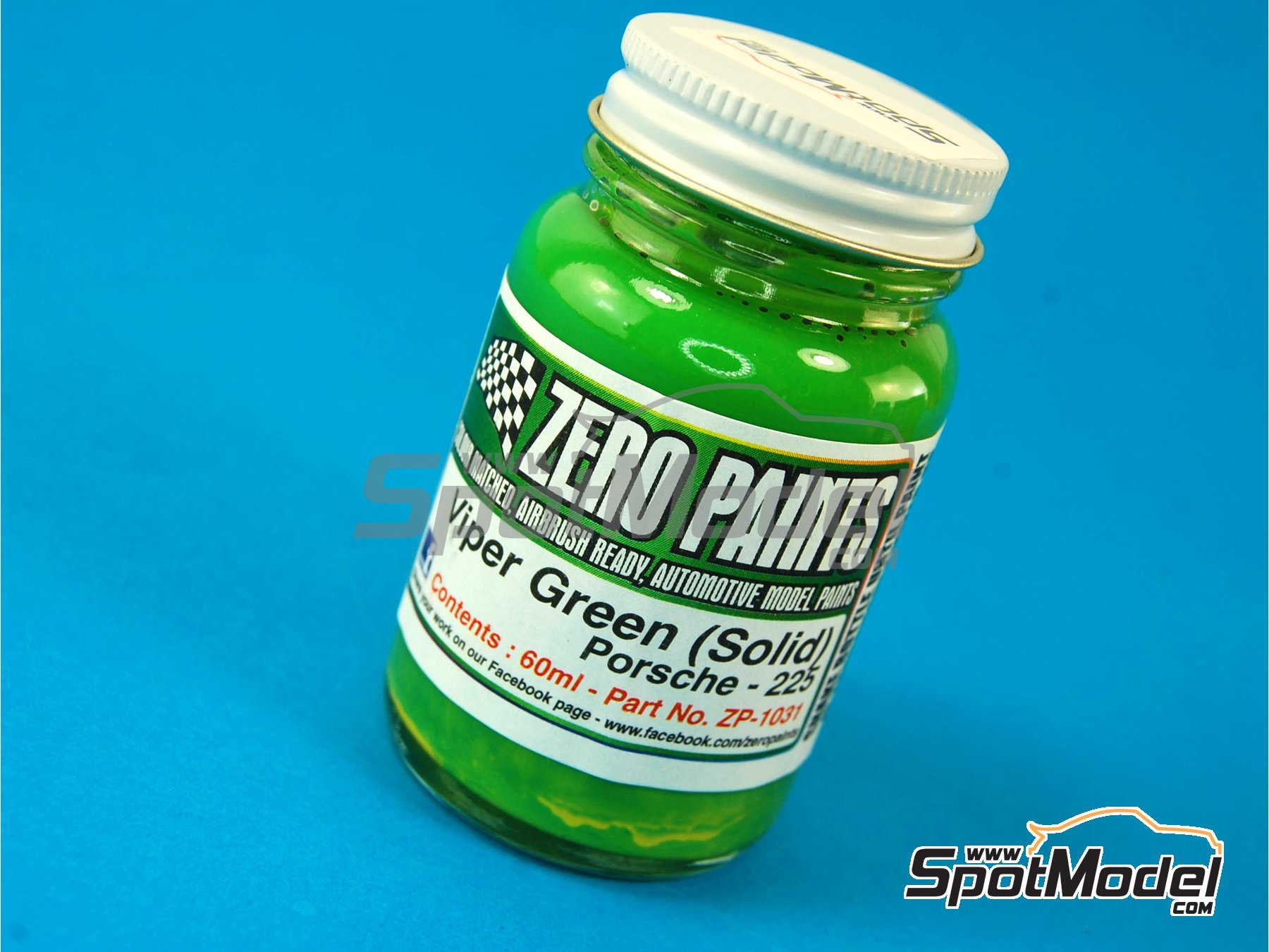 Zero Paints ZP-1031-225: Paint for airbrush Porsche Viper Green